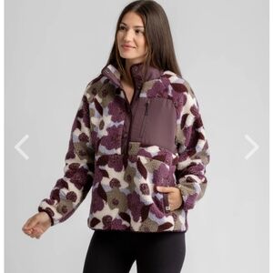 LIV OutdoorTara Quarter Snap Berber Pullover (L)